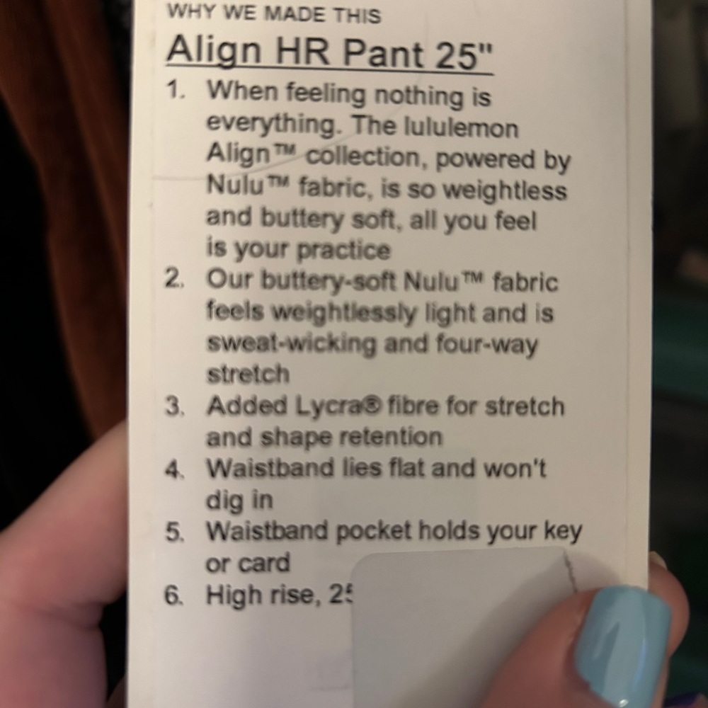 Lululemon Align High Rise Legging - Picture 4 of 4